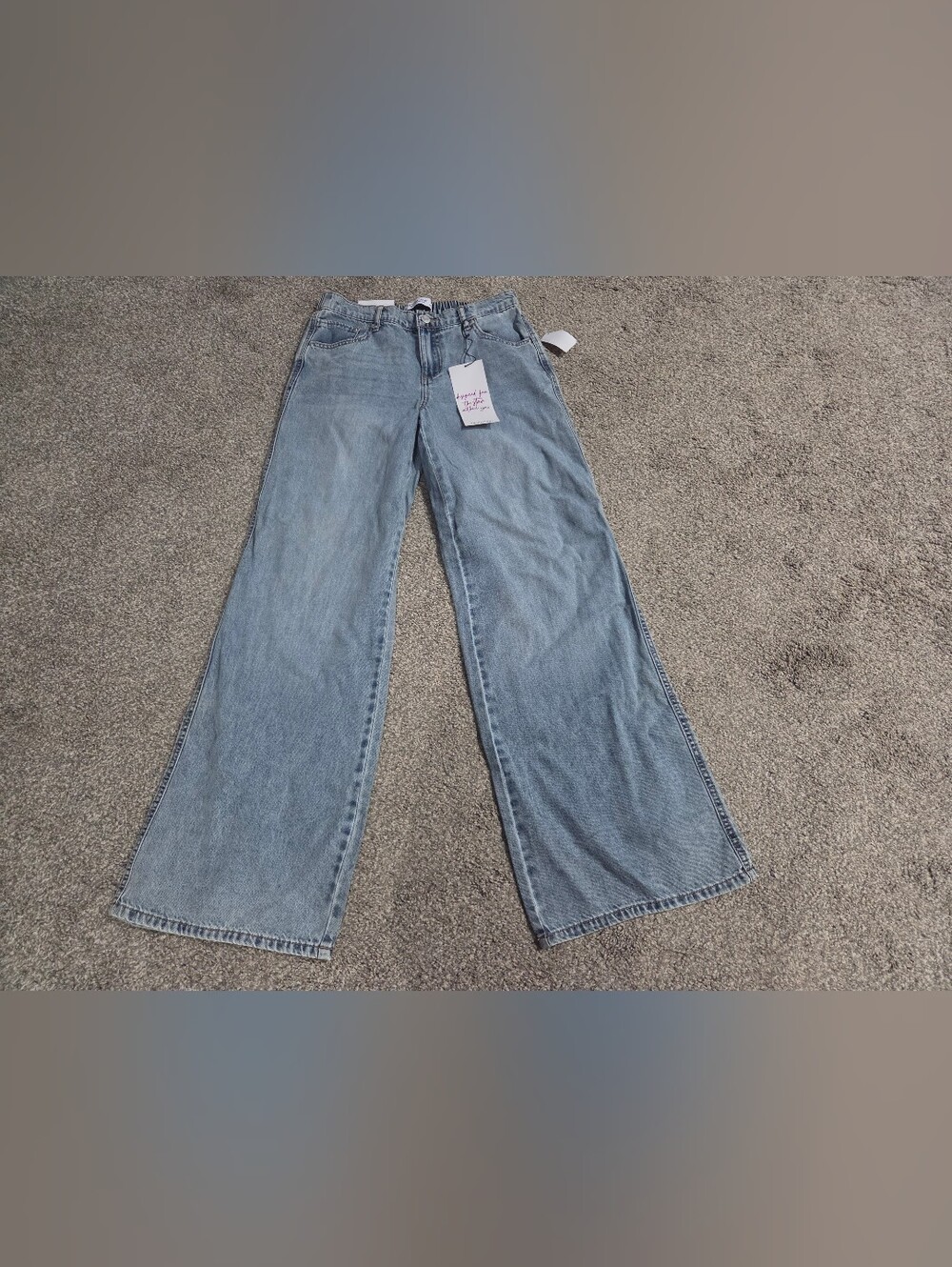 Vanilla Star Light Wash Wide Leg Jeans Size Small New